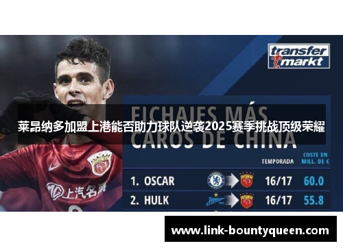 莱昂纳多加盟上港能否助力球队逆袭2025赛季挑战顶级荣耀
